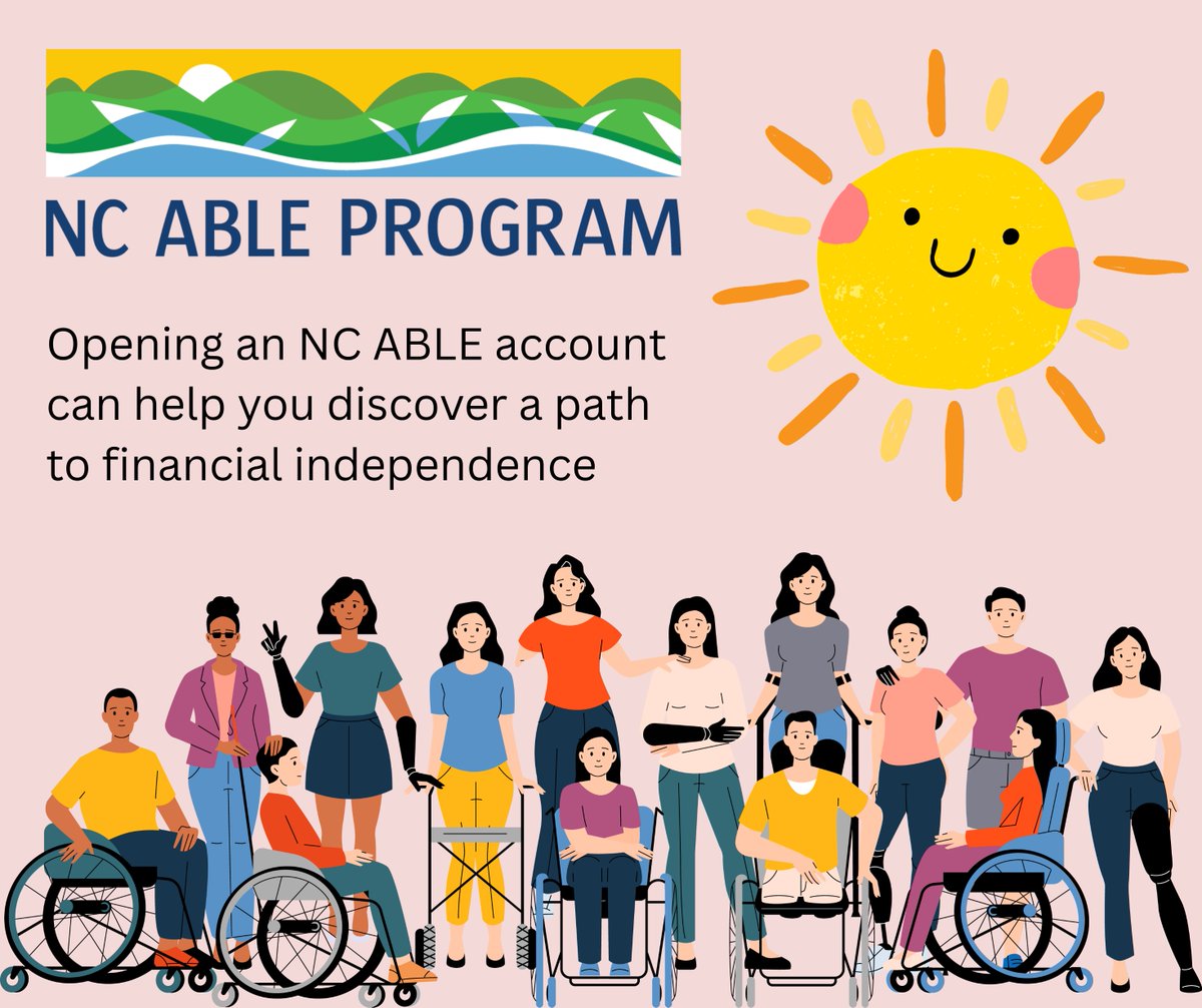 Opening an NC ABLE account can help you discover a path to financial independence and provides an opportunity to save for future needs and spend on today's qualified expenses. Discover the benefits of the NC ABLE Program. ncable.nc.gov/benefits
#savingsforpeoplewithdisabilities