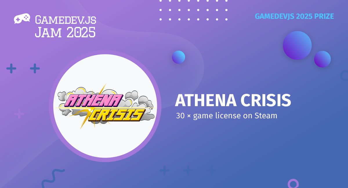 Win THIRTY <a href="/TheAthenaCrisis/">Athena Crisis</a> game licenses from @cpojer in #GamedevJS Jam 2025!

gamedevjs.com/jam/2025/#athe…

#gamedev #indiegames #indiedev #gamejam #Steam <a href="/nullgames/">Null Games</a>