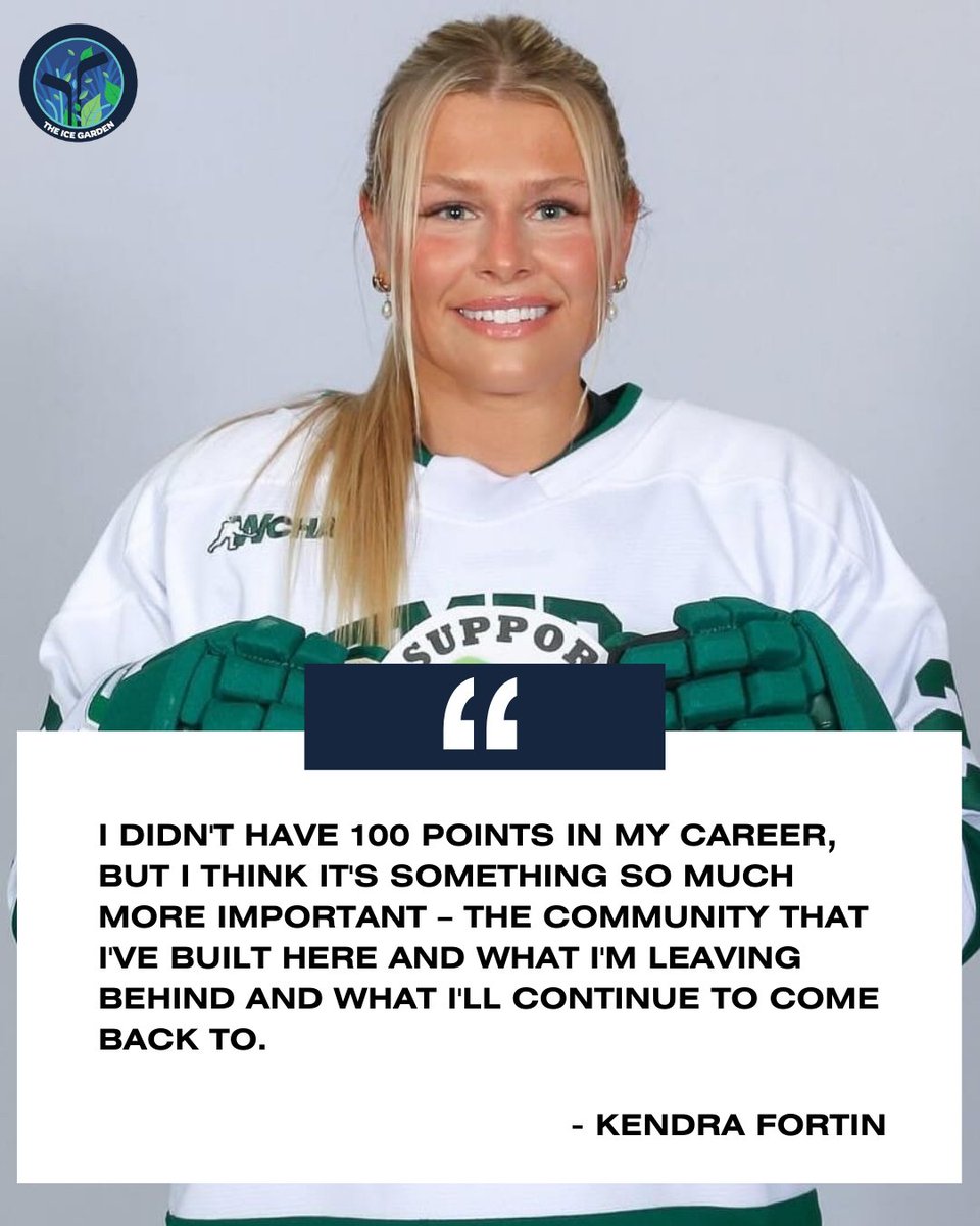<a href="/HHA_Foundation/">Hockey Humanitarian</a> <a href="/emptyrink/">Giselle Velazquez</a> Kendra Fortin, a defender at <a href="/BSUBeaversWHKY/">Bemidji State Women’s Hockey</a>, built an organ donation awareness movement at home in Ontario and at Bemidji State University after her dad's journey to receive a kidney transplant. 

theicegarden.com/kendra-fortin-…