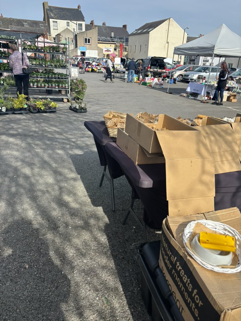rattycastle's tweet photo. Wigton market #FridayMorning what a great little market. #flowers #fruitveg #eggs #bricbrac #dogtreats #buylocal https://t.co/vkDiTAdWGV