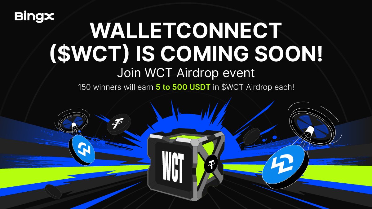 BingXOfficial's tweet photo. Connect, collect, and climb the leaderboard 👑

#WalletConnect is coming soon—complete tasks, climb the ranks, and be one of 150 winners to share up to 500 USDT in $WCT. @WalletConnect

When? Till April 18.

Event Link: https://t.co/x4l5LKqMtj https://t.co/iZu0OdFlKN