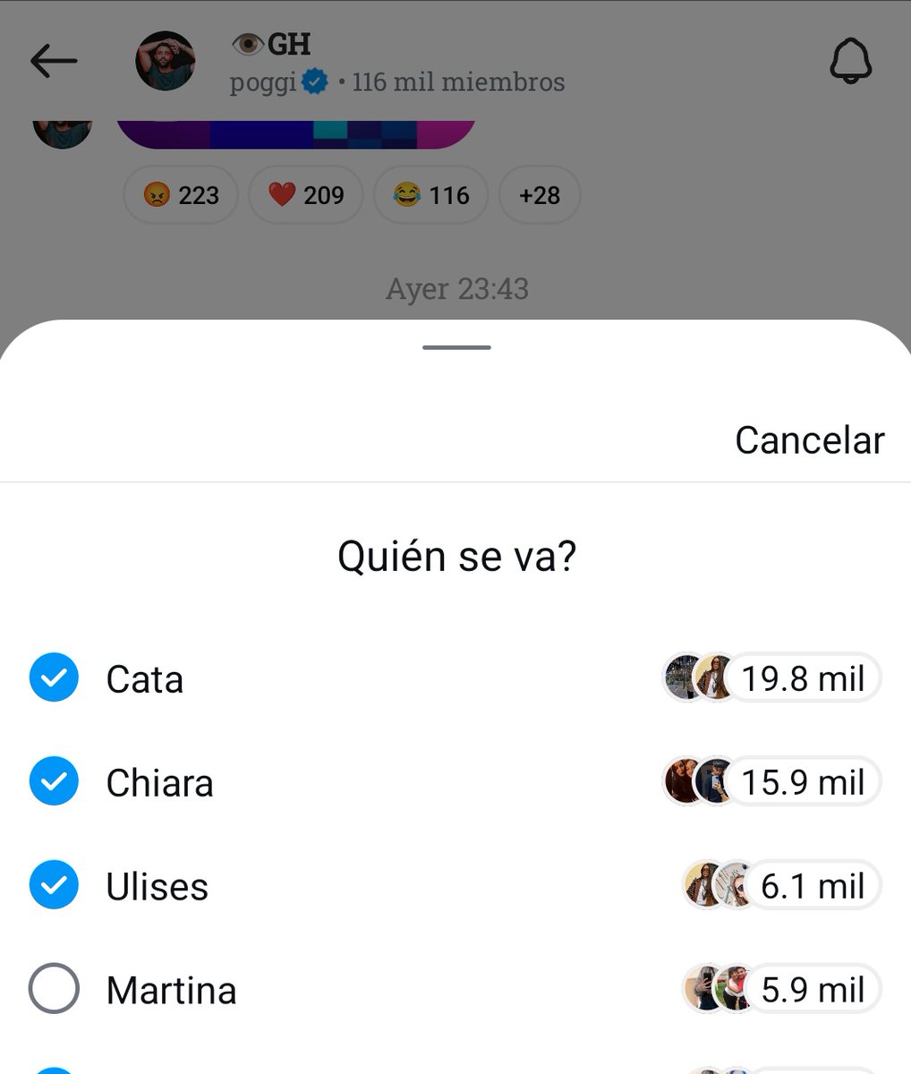 rochicabj1905's tweet photo. Dejaré un riñón, pero Martina no se va!!

🇦🇷 CATA AL 9009
🇺🇾 VOTO CATA AL 7020
#GranHermano https://t.co/sqwZWAuqDU