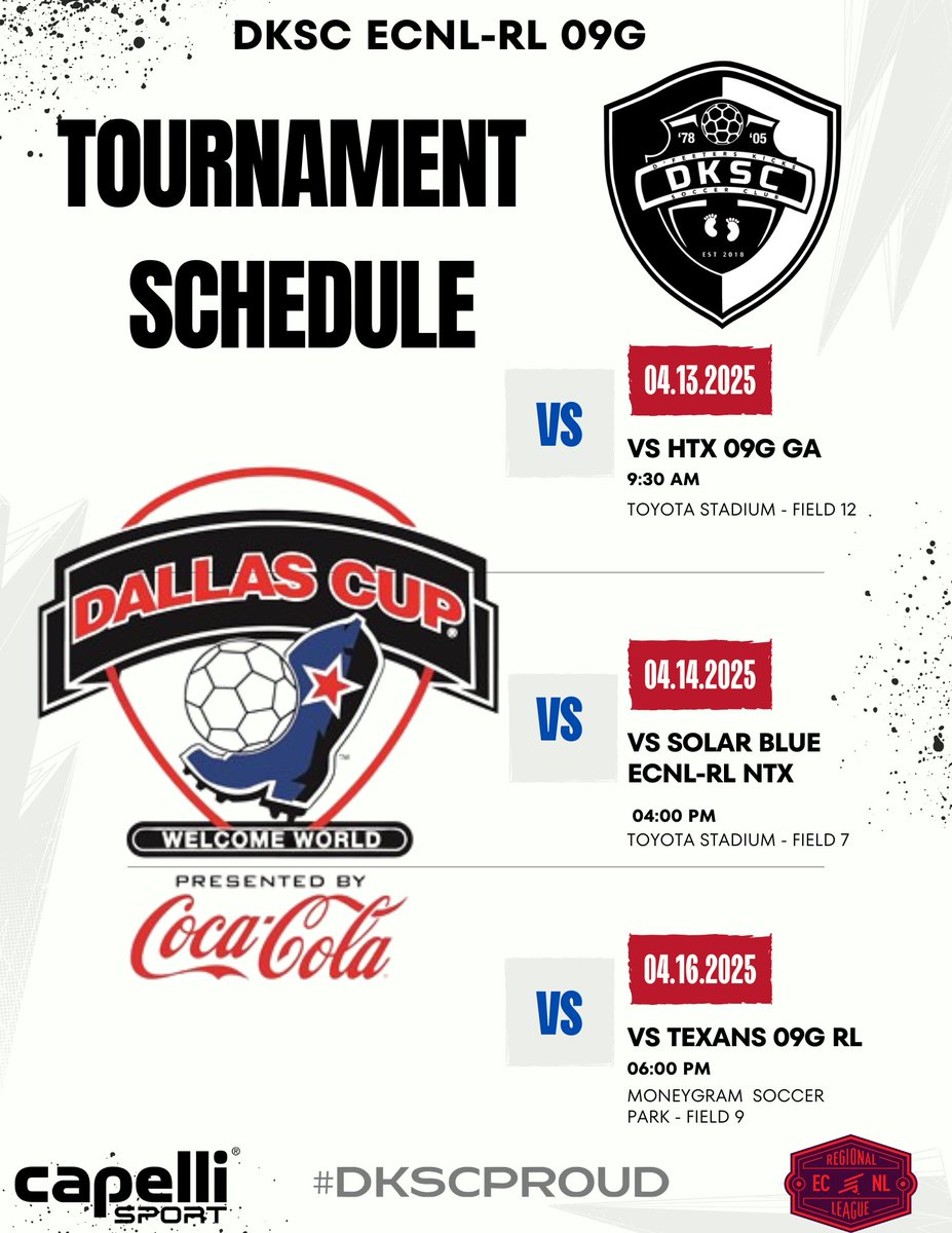 Coming Up: Dallas Cup 2025! #dkscproud #ecnlrl