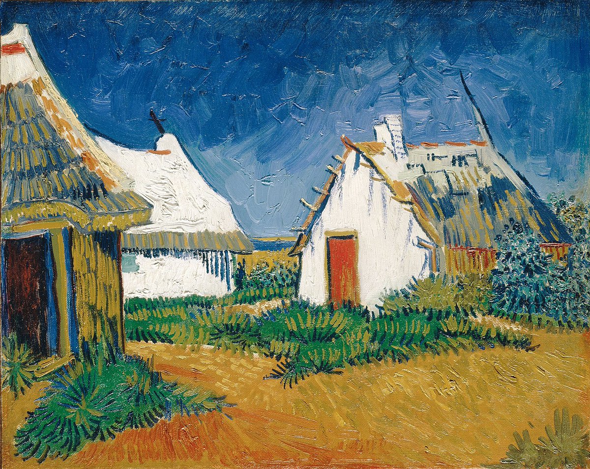 vangoghmuseum's tweet photo. After nearly two years in Paris, Van Gogh feared he would always live on society’s fringes. He felt ‘old and broken’ at just 35, but still believed art could help him endure. He headed to Southern France, where he painted in ‘brilliant colour’.🖼️© Kunsthaus Zürich https://t.co/PEYPsRgz8l