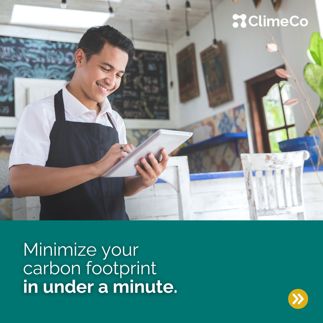 ClimeCo's tweet photo. Small businesses are the backbone of innovation—now it’s time to lead the charge in #Sustainability. 

Stand out as a sustainability leader, and become an #EcoCommittedPartner!

Learn more here → https://t.co/xGbaeUXkOg

#ClimeCo #SMBs #SmallBusiness #Decarbonization https://t.co/40pMngsTuM