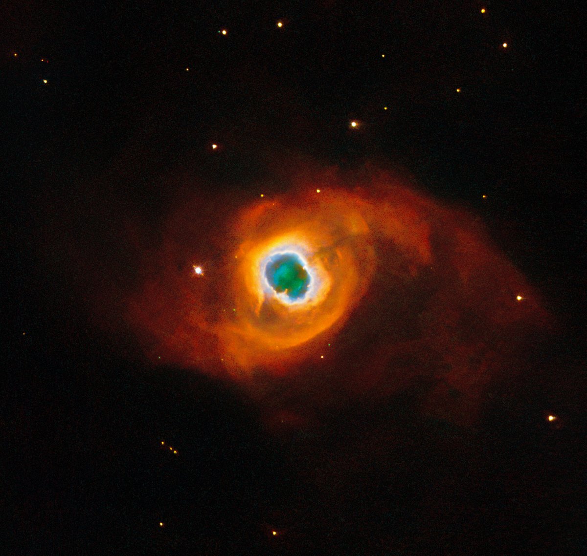 NASAHubble's tweet photo. A star's swan song 🎵

This week's #HubbleFriday view shows a dying star casting off vast clouds of ionized atoms and molecules into space.

Known as Kohoutek 4-55, this planetary nebula resides about 4,600 light-years away: https://t.co/R8ctsa0rfQ https://t.co/zPP8KKrM6X