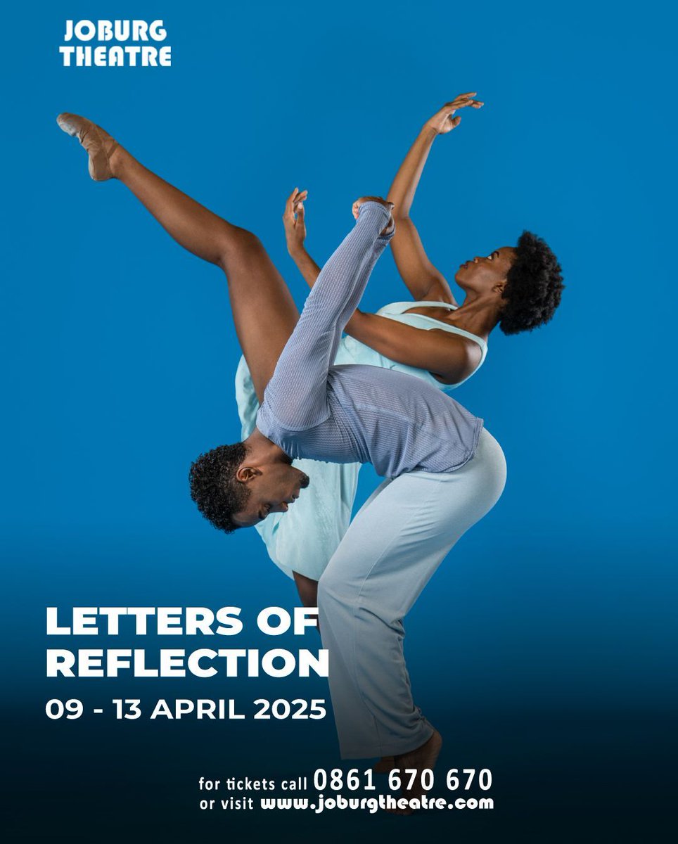 joburgtheatre's tweet photo. If dancing is your aesthetic, you won’t want to miss #LettersOfReflection, a ballet performance by WGRUV Dance Company. Book your tickets now and end up with an #AprilWrapped full of aesthetically pleasing moments. https://t.co/StFOdxSNwO