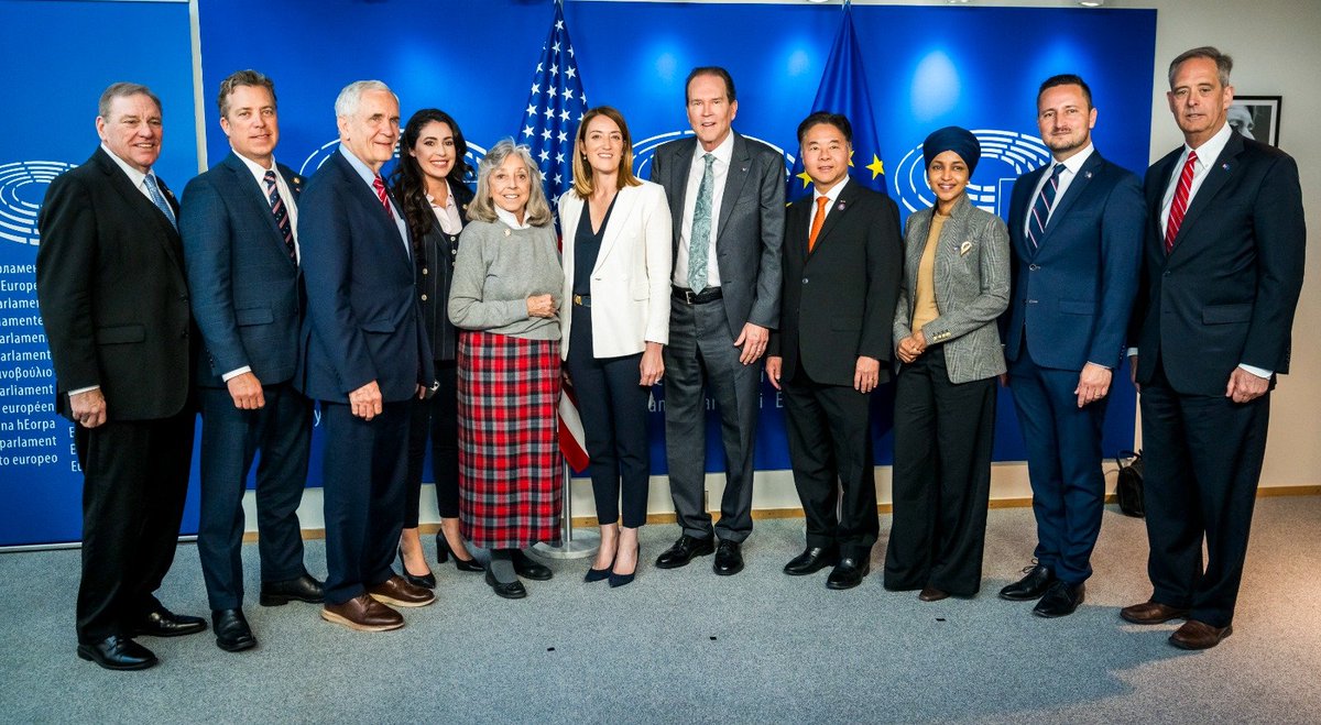 Delphine Colard (@delphinecolard) on Twitter photo 🇺🇸 🇪🇺US and EU lawmakers met to discuss continued partnership on strengthening democracy.
The bipartisan, eight-member <a href="/house_democracy/">House Democracy Partnership</a> delegation met in Brussels with <a href="/EP_President/">Roberta Metsola</a> Roberta Metsola and with <a href="/EP_DEG/">EP Democracy Support</a> members <a href="/nicustefanuta/">Nicu Ștefănuță</a>.
europa.eu/!bkdpM7 🇺🇸 🇪🇺US and EU lawmakers met to discuss continued partnership on strengthening democracy.
The bipartisan, eight-member <a href="/house_democracy/">House Democracy Partnership</a> delegation met in Brussels with <a href="/EP_President/">Roberta Metsola</a> Roberta Metsola and with <a href="/EP_DEG/">EP Democracy Support</a> members <a href="/nicustefanuta/">Nicu Ștefănuță</a>.
europa.eu/!bkdpM7