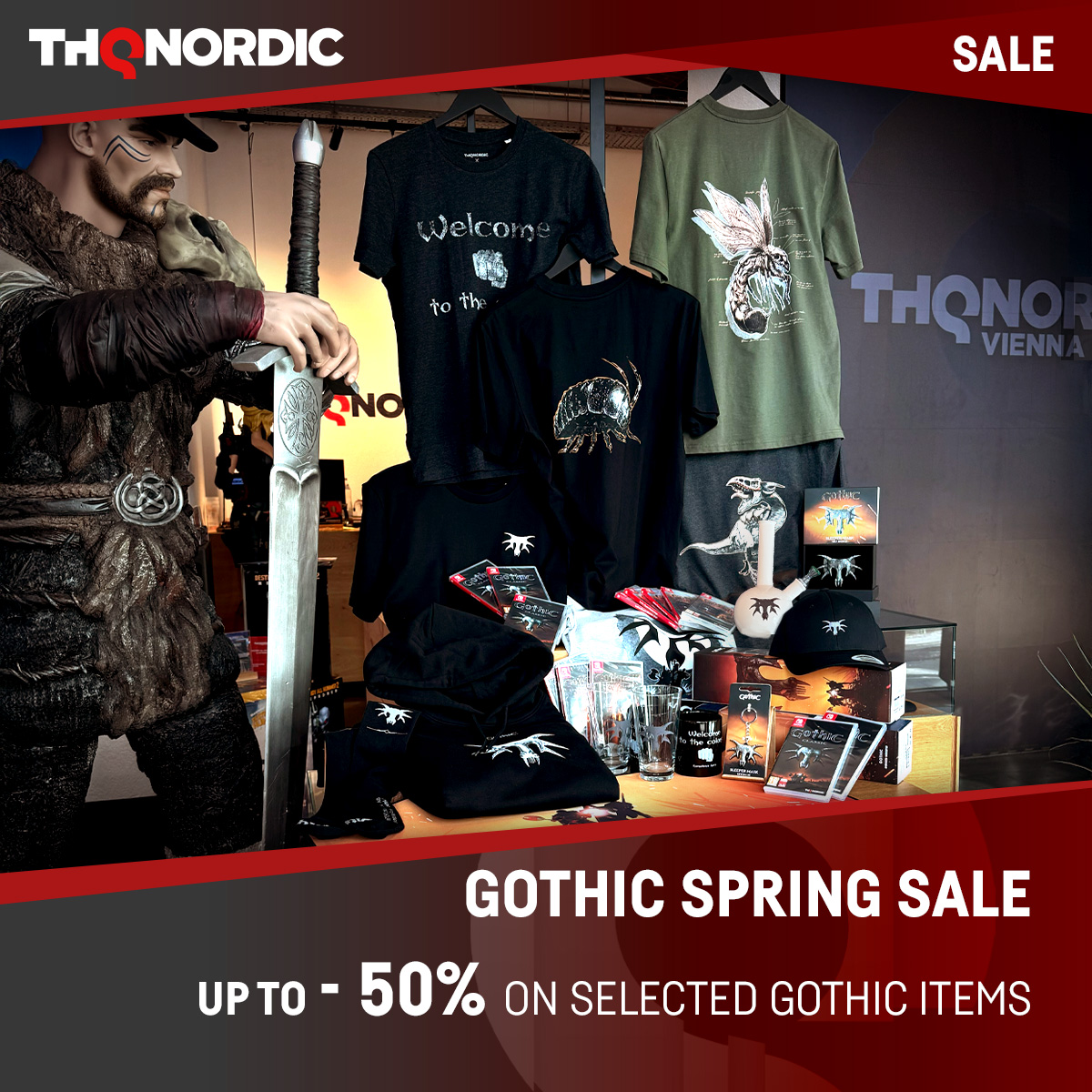 THQNordicStores's tweet image. 🕯️You’ve survived the colony – now dress like it 🕯️
Tired of looking like a mud-stained novice? Time to gear up like someone who actually made it past the first minecrawler.
💀 Official Gothic Merch – For fans of the first hour!
eu.store.thqnordic.com/Gothic-Spring-…… #THQnordicStores #gothic