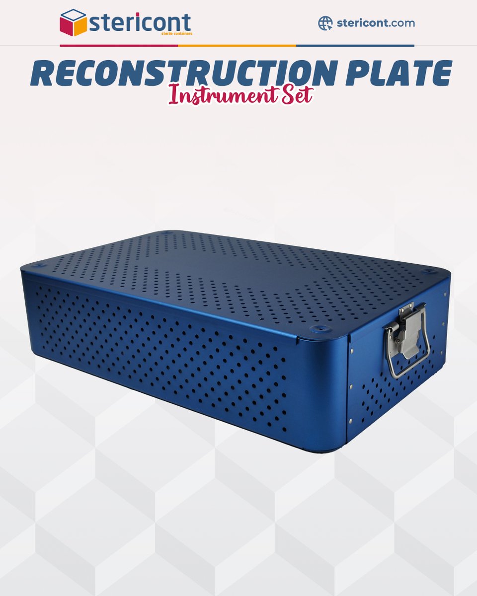 stericont's tweet image. Stericont's Reconstruction Plate Instrument Set is on its way to becoming an indispensable part of your operating rooms with its reliable materials and high-level workmanship!  Get a quote.
linktr.ee/Stericont
#ReconstructionPlate #SurgicalInstruments #MedicalInnovation