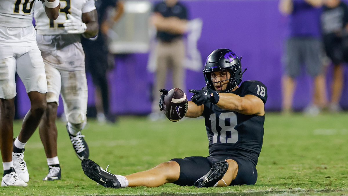 TheRaidersWire's tweet photo. An in-depth scouting report on TCU wide receiver and 2025 draft prospect Jack Bech https://t.co/lUaiHYBWDT https://t.co/gFPJQMLfJK
