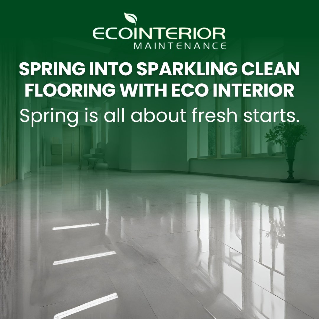 ecocarpetclean's tweet photo. Warmer weather brings more foot traffic and buildup. Refresh your space with professional floor cleaning services from ECO. Schedule now at https://t.co/7B8bCz7l7P. 

#ECO #ECOInterior #ECOInteriorMaintenance #SpringCleaning #CommercialFloorCare https://t.co/UVBqc3ST2p