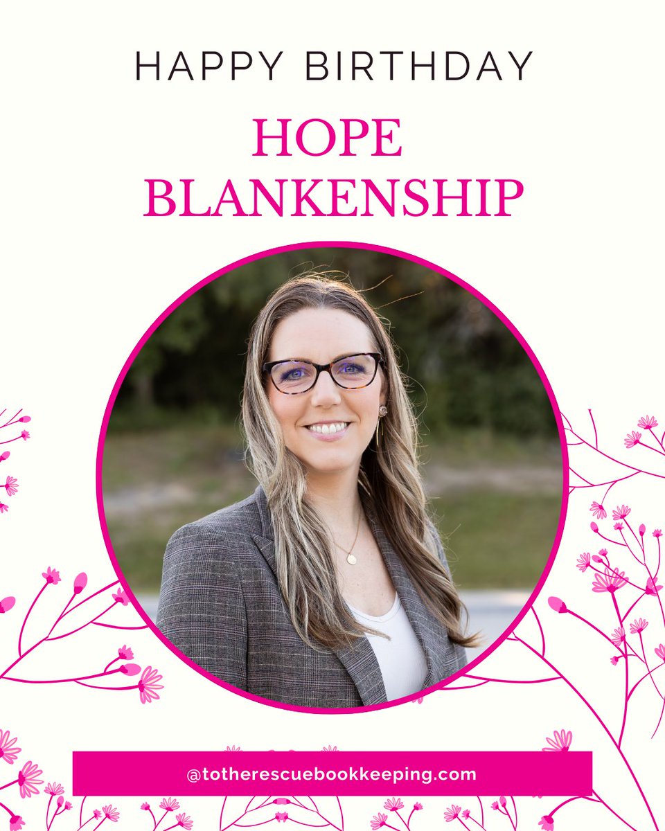 ttrsqbk's tweet photo. Help us celebrate one of our fearless leaders today! Happy Birthday Hope! We are grateful for you and all you do!

#totherescuebookkeeping https://t.co/M8kDC5CYso