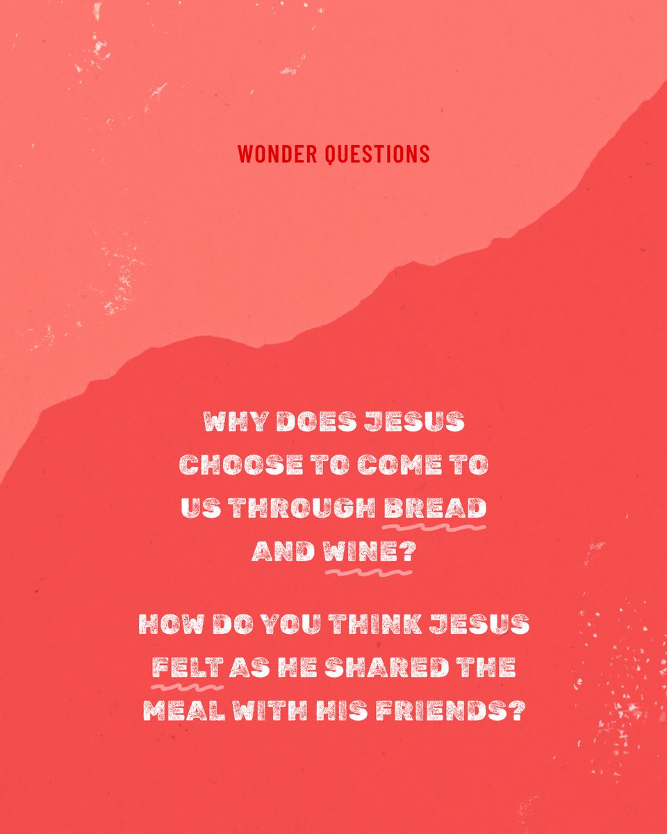 mark10mission's tweet photo. At the Last Supper, Jesus looked at His friends — knowing what was coming — yet He gave everything out of love.
This week, wonder: Why does Jesus choose to come to us through bread and wine? How did He feel sharing that meal?
#Mark10Mission #Scripture #WonderQuestion https://t.co/xsmZ0qjDT7
