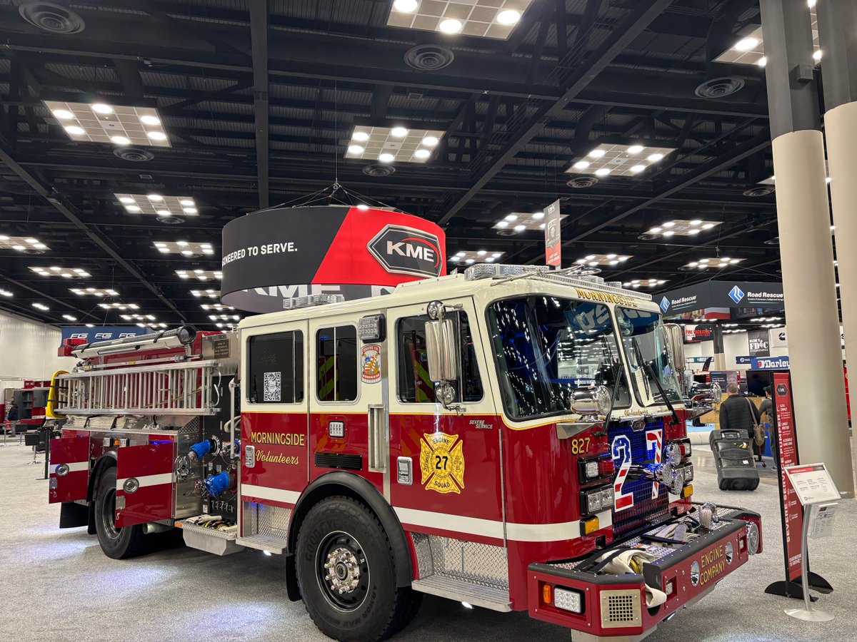 This KME Severe Service Pumper for Morningside (MD) Fire Department, is one of three KME fire apparatus we're showcasing at #FDIC20205! Join us in booth 3737 and let's talk fire trucks! #KMEfire #firetruck #firefighter #FDIC