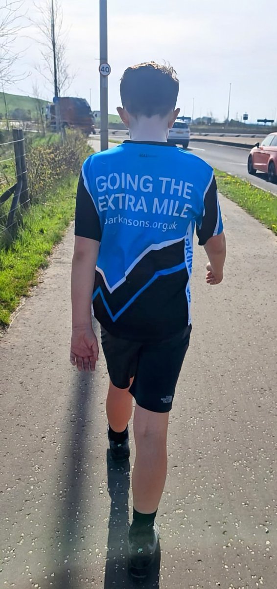 Justacarehomeg1's tweet image. #kiltwalk training on #WorldParkinsonsDay and the youngest tagged along for an 8.67 mile loop of the local area. His wee challenge for his nanna and all those living with #parkinsons. @ParkinsonsUKSco