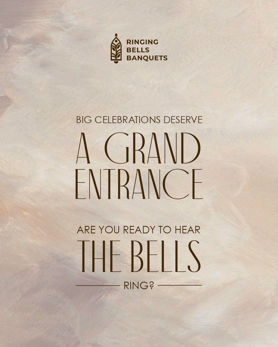 RingingBells__'s tweet photo. Can you hear the bells ringing yet? 
The countdown to your unforgettable moment has begun.

#ringingbells #banquets #openingsoon #staytuned #hostyourevents #celebrations #naroda #ahmedabad https://t.co/Mn4IvVQG2l