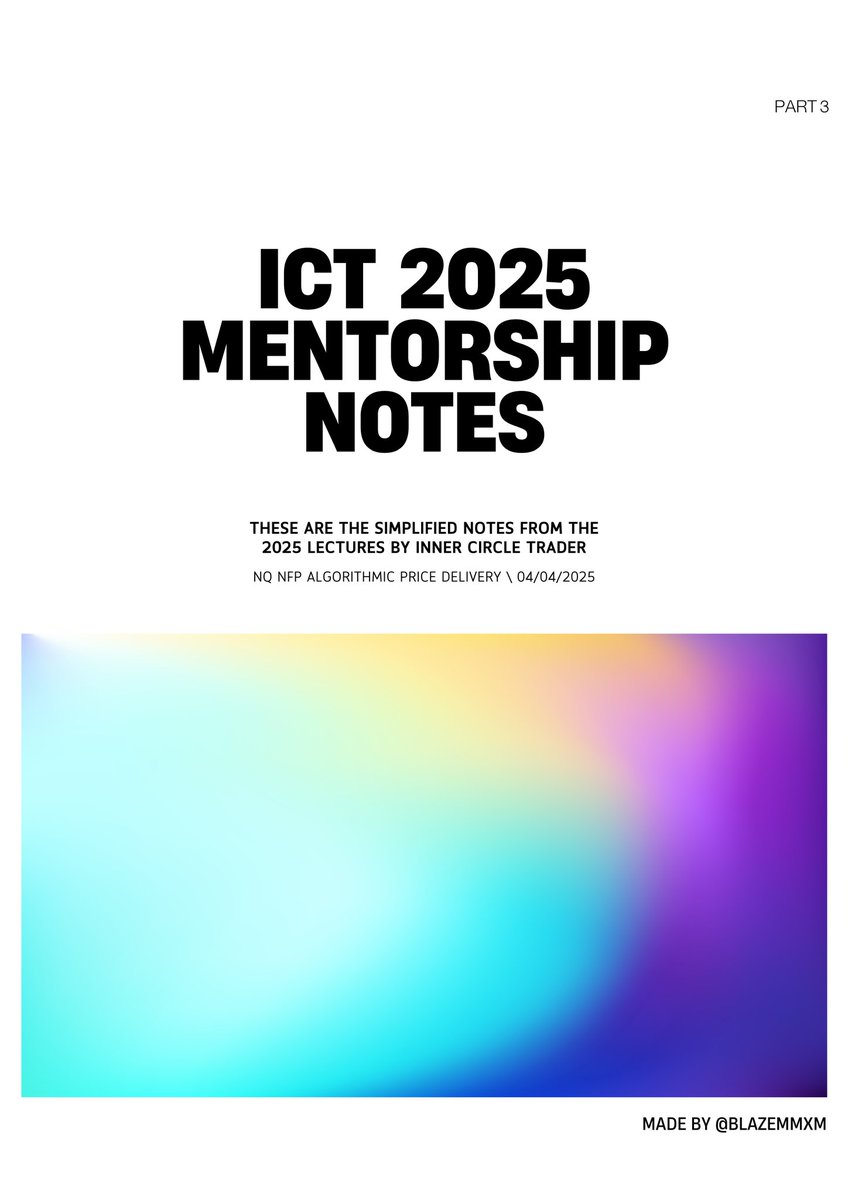 ICT 2025 mentorship notes [Part 3]

A Thread 🧵  
 
Like + Repost + Bookmark  
Comment "2025 P3" and DM me to receive the pdf link 
(Must be 𝙛𝙤𝙡𝙡𝙤𝙬𝙞𝙣𝙜 me so I can DM)