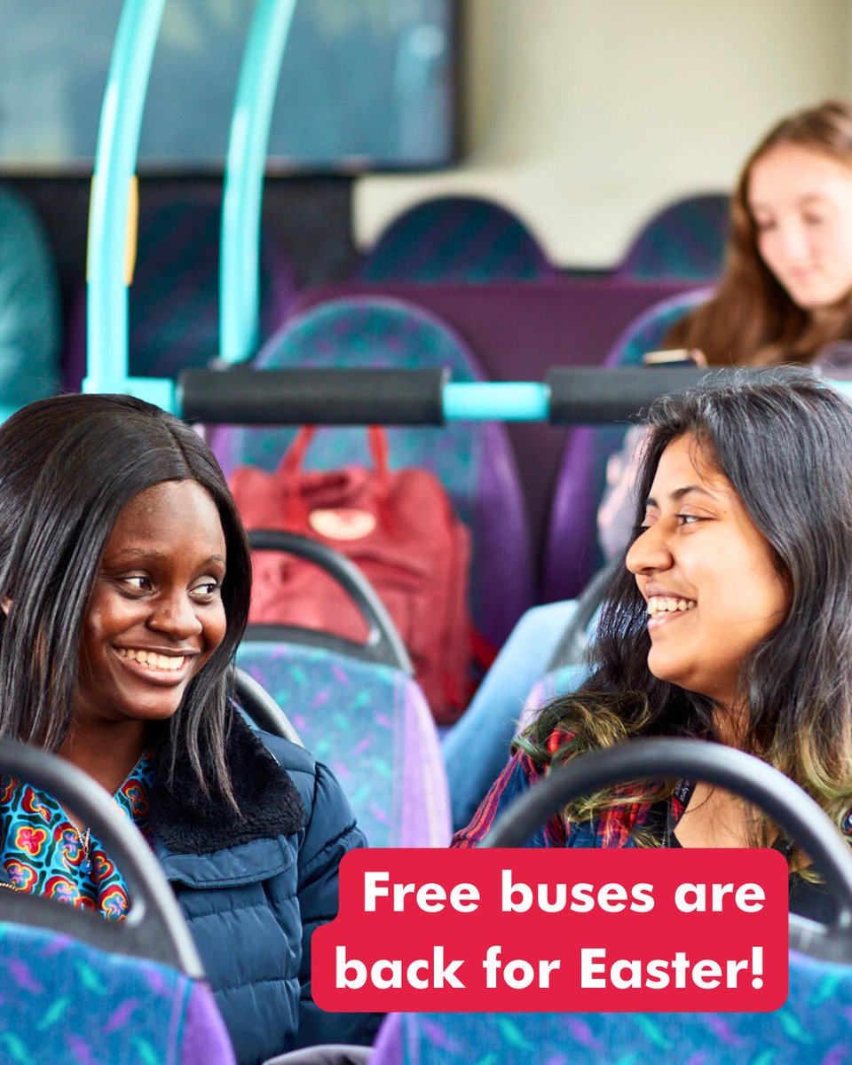 Good news! Swansea’s free buses are back for the Easter holidays. Swansea Council has organised a total of 9️⃣ days free travel!

To find out more about the offer visit Swansea Council's web pages: swansea.gov.uk/freebuses 🚌