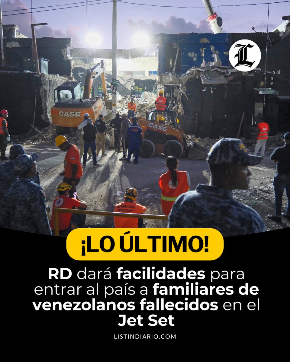 ListinDiario's tweet photo. #LoÚltimoLD | RD dará facilidades para entrar al país a familiares de venezolanos fallecidos en el Jet Set

#JetSet #Venezuela #Familiares #ListínDiario https://t.co/MDTatsTOGA