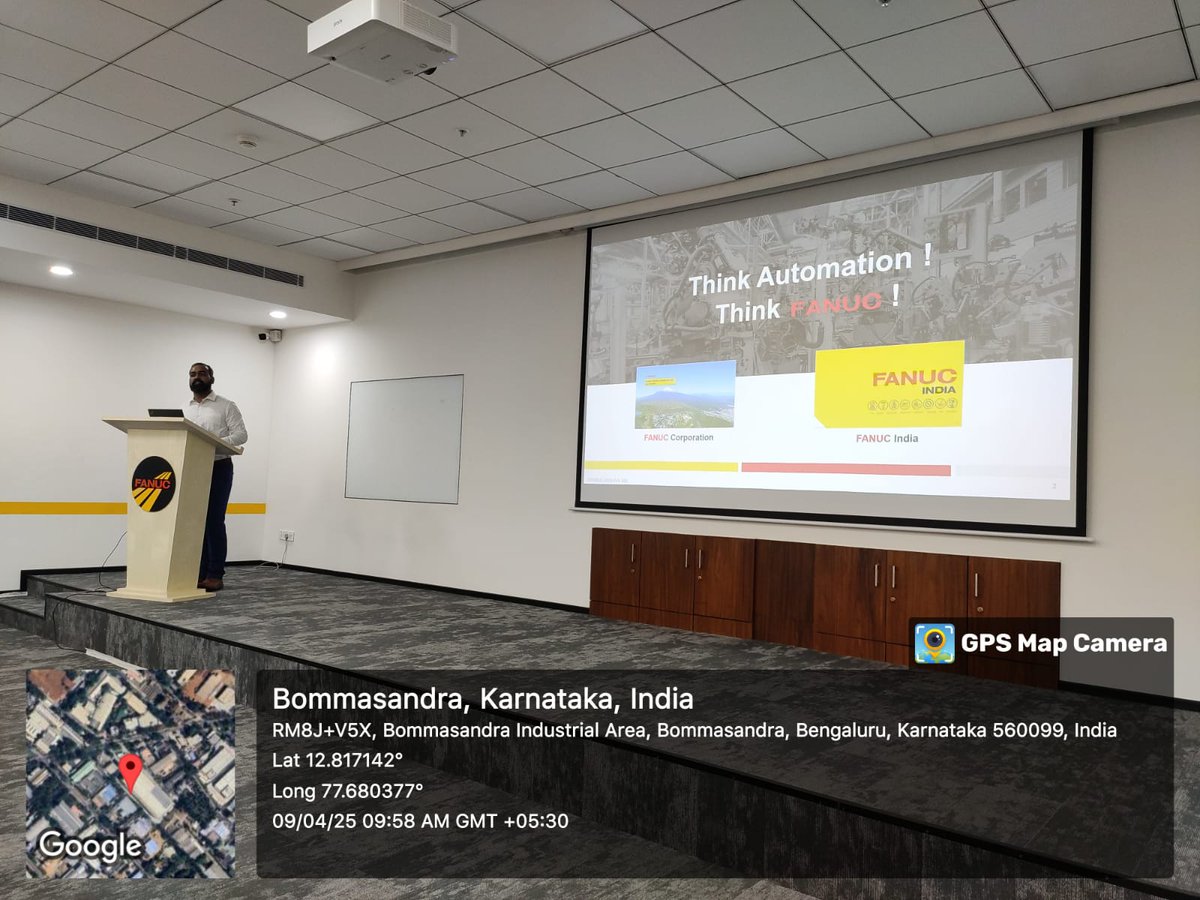 rrceblr's tweet image. 🤖✨ 2nd sem #RoboticsAndAutomation students from #RRCE had an enriching visit to #FanucIndia on Apr 9! From industrial robots to full factory automation—true hands-on learning! 🙌 Bridging theory & real-world tech! 💡🔧 #IndustrialVisit #STEM #RRCE