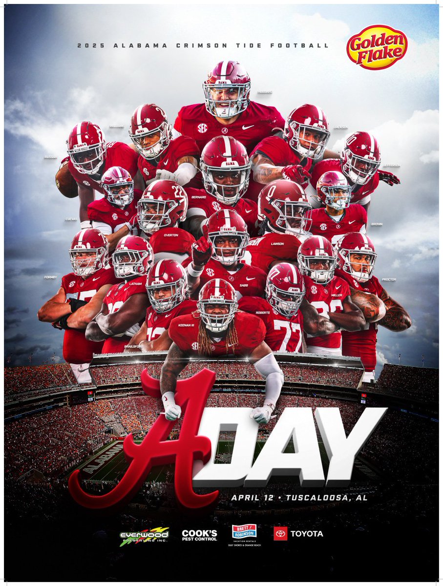 Headed to A Day!
<a href="/KalenDeBoer/">Kalen DeBoer</a> <a href="/FBCoachSheridan/">Nick Sheridan</a> <a href="/GrubbRyan/">Ryan Grubb</a> <a href="/BAMACoachG/">Robert Gillespie</a> <a href="/EronHodges/">Eron Hodges</a> <a href="/Coach_Kriesky/">Matthew Kriesky</a> <a href="/BlackmanFtball/">Blackman Football</a> <a href="/strengthcoach34/">Beasley Elite Sports</a>