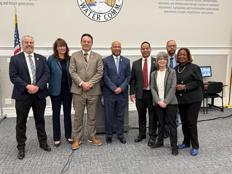 BenjieWimberly's tweet photo. Yesterday's press conference @PVWC with Executive Director Jim Mueller, Mayor Sayegh, Mayor Lora, Mayor Grabowski and NJ SHARES Executive Director Cheryl Stowell introducing water assistance with SHARES. #NJSHARES #PVWC https://t.co/LukblNNzx6