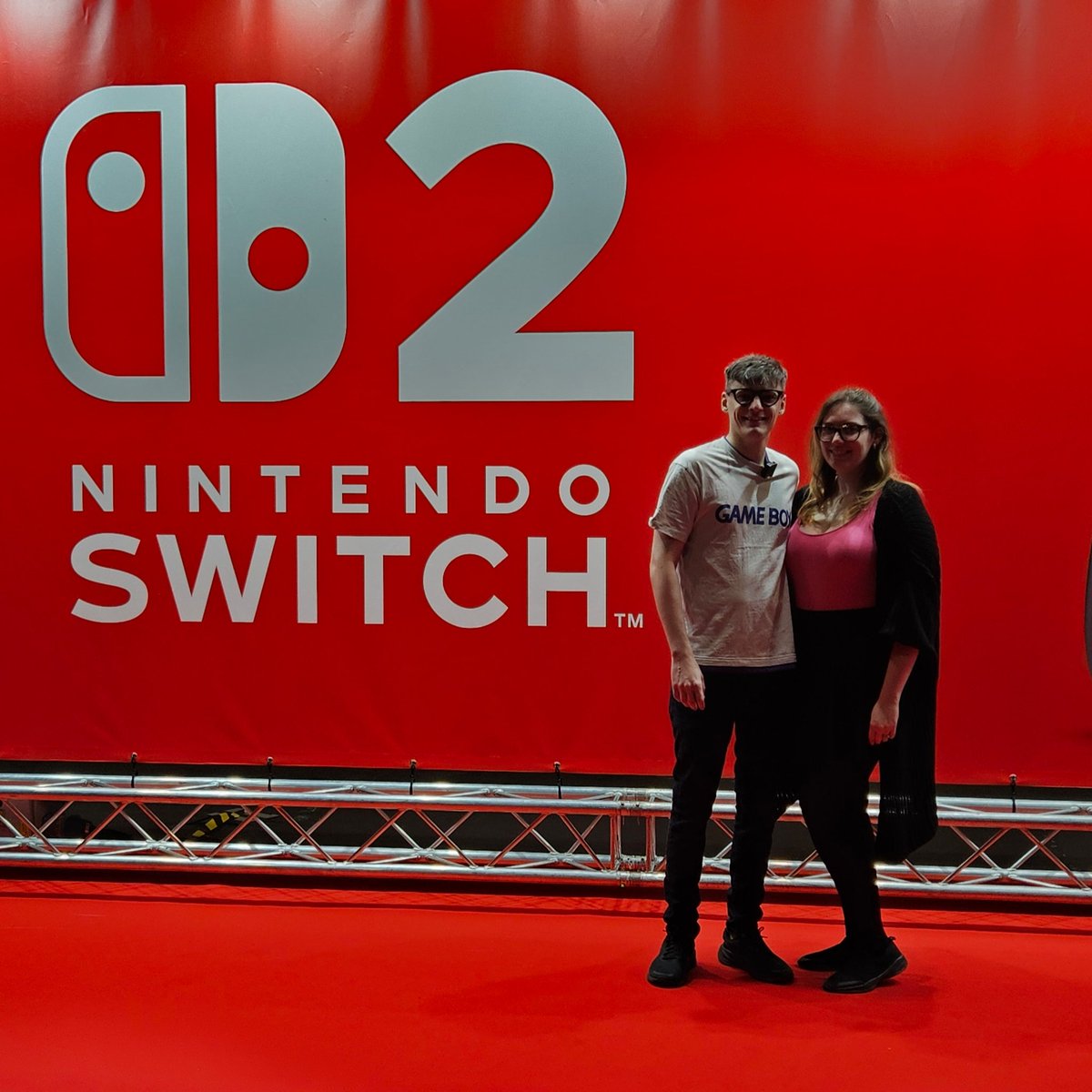 CadetGrumpyDuck's tweet photo. What an amazing day out to try the New Nintendo Switch 2! 😍
Thank you @NintendoUK for the invite and letting me bring my wife @MissGox 💜
Also got to meet the legendary @Jacksepticeye ... still buzzing 🤣
#ad #NintendoSwitch2 https://t.co/JJ4VTk158N