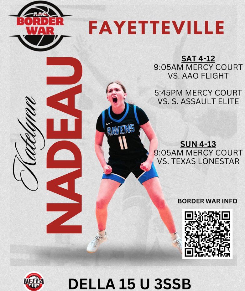Katelynn Nadeau (@katelynnjnadeau) on Twitter photo Looking forward to starting this club season off in Arkansas!
<a href="/Della2028/">Della 2028 3SSB</a>
<a href="/dellalamb_bball/">Della Basketball Club</a> Looking forward to starting this club season off in Arkansas!
<a href="/Della2028/">Della 2028 3SSB</a>
<a href="/dellalamb_bball/">Della Basketball Club</a>