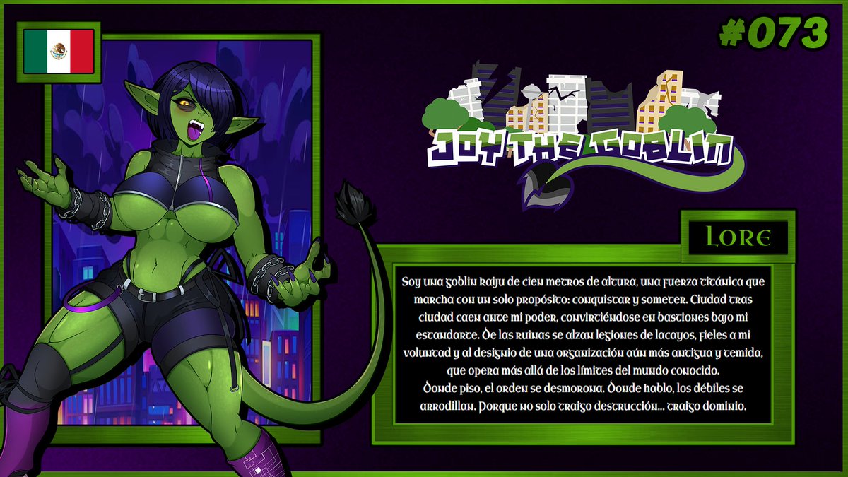 KuroRingo_GVT's tweet photo. ✨Nueva ficha de VTuberDex Agregada✨  

VTuberDex #73: @JoyTheGoblin 

Muchas gracias por participar en este proyecto.  

Créditos: @RitcherCode
 
#VTuberDex #VTuberWorld #Vtubers https://t.co/heRnfjgwPs