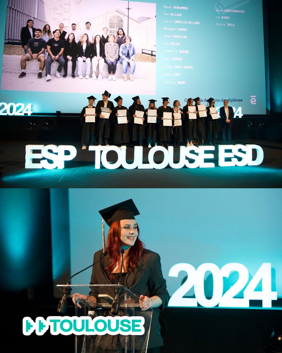 esd_fr's tweet photo. 🎓 Après une cérémonie mémorable à Bordeaux, l'École Supérieure de Design (ESD) est fière de célébrer la réussite de ses diplômés des campus de Lyon, Nantes et Toulouse !

#ESD #Diplôme #EnseignementSupérieur #Design #Lyon #Nantes #Toulouse #RéussiteÉtudiante https://t.co/ys2zJCsama