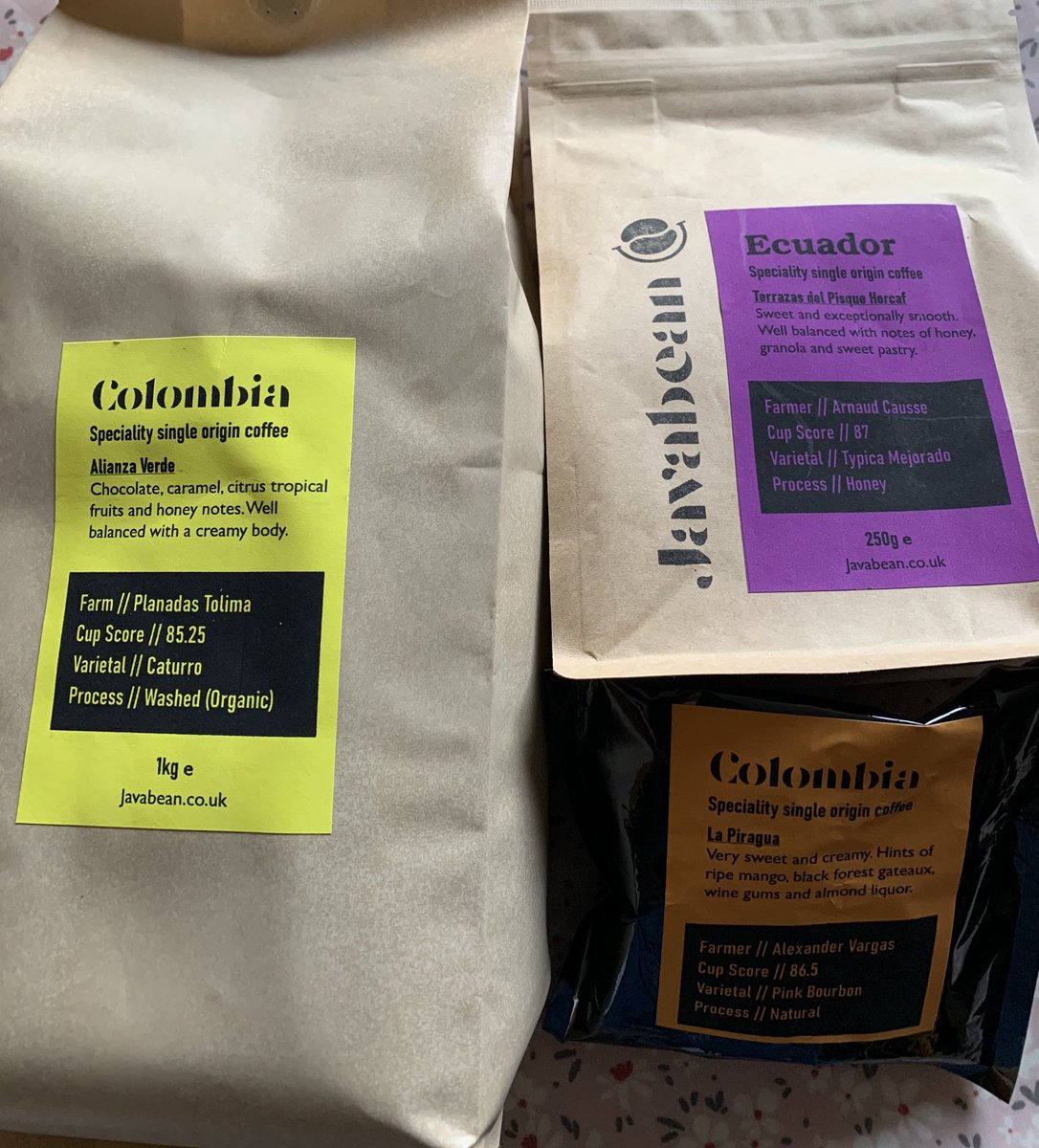 forage4it's tweet image. Just got new coffee supplies from those nice people at Javabean.co.uk #CoffeeTime #javabean.co.uk