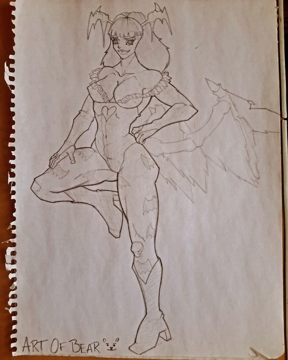 artOFbear8's tweet photo. #draws #dibujos #Pencildrawing #pencilart #sketching #morrigan #darkstalkers #waifus #anime https://t.co/tsuvY2iysU