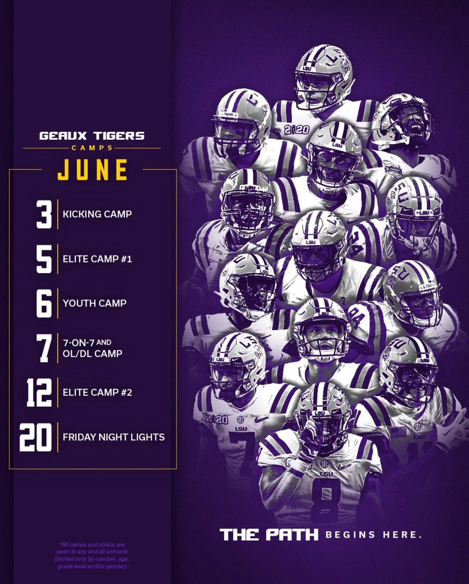 The highest paid player in NFL HISTORY earned his offer by coming to camp. I don’t like talking, I like action. Come prove you’re the best. campscui.active.com/orgs/LSUFootba…