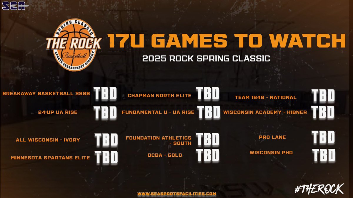 Some BIG match ups in the 17U Platinum Division to watch this weekend‼️

<a href="/BreakawayBball/">Breakaway Basketball</a> vs <a href="/pcf24up/">24:Up</a> 
<a href="/NorthCba/">Chapman-North Basketball Academy</a> vs <a href="/FundamentalUA/">Fundamental U</a> 
<a href="/Team1848/">OfficialTeam1848</a> vs <a href="/WiscoAcademy/">Wisconsin Academy</a> 
<a href="/ALL_WISCONSIN/">ALL WISCONSIN</a> vs <a href="/mnspartanselite/">MNSPARTANSELITE</a> 
<a href="/FAthletics_/">Foundation Athletics</a> vs <a href="/AcademyDubuque/">Dubuque County Basketball Academy</a> 
<a href="/TheProLane/">The Pro Lane</a> vs <a href="/PHDAAU/">Wisconsin PHD Basketball</a> 

#TheROCK