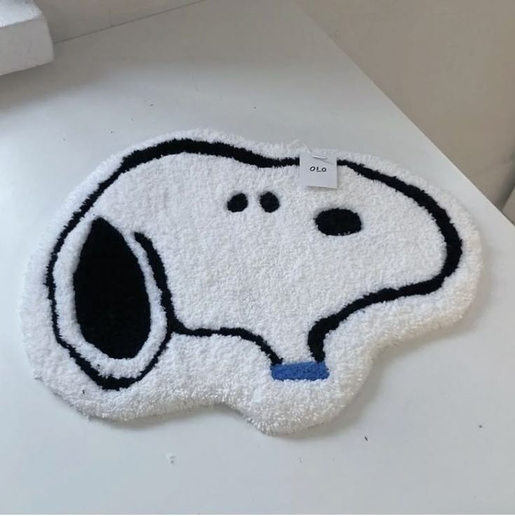 Snoopy and pochacco rug