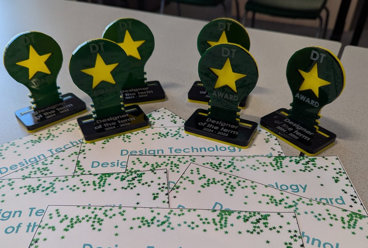 Well done to our Year 7 and 8 winners of ✨ Designer of the Term Award ⭐ 💡 🏆 ✨ 

Year 7 
Florence
Roman
Will 

Year 8 
Jess
Alex
Emilia