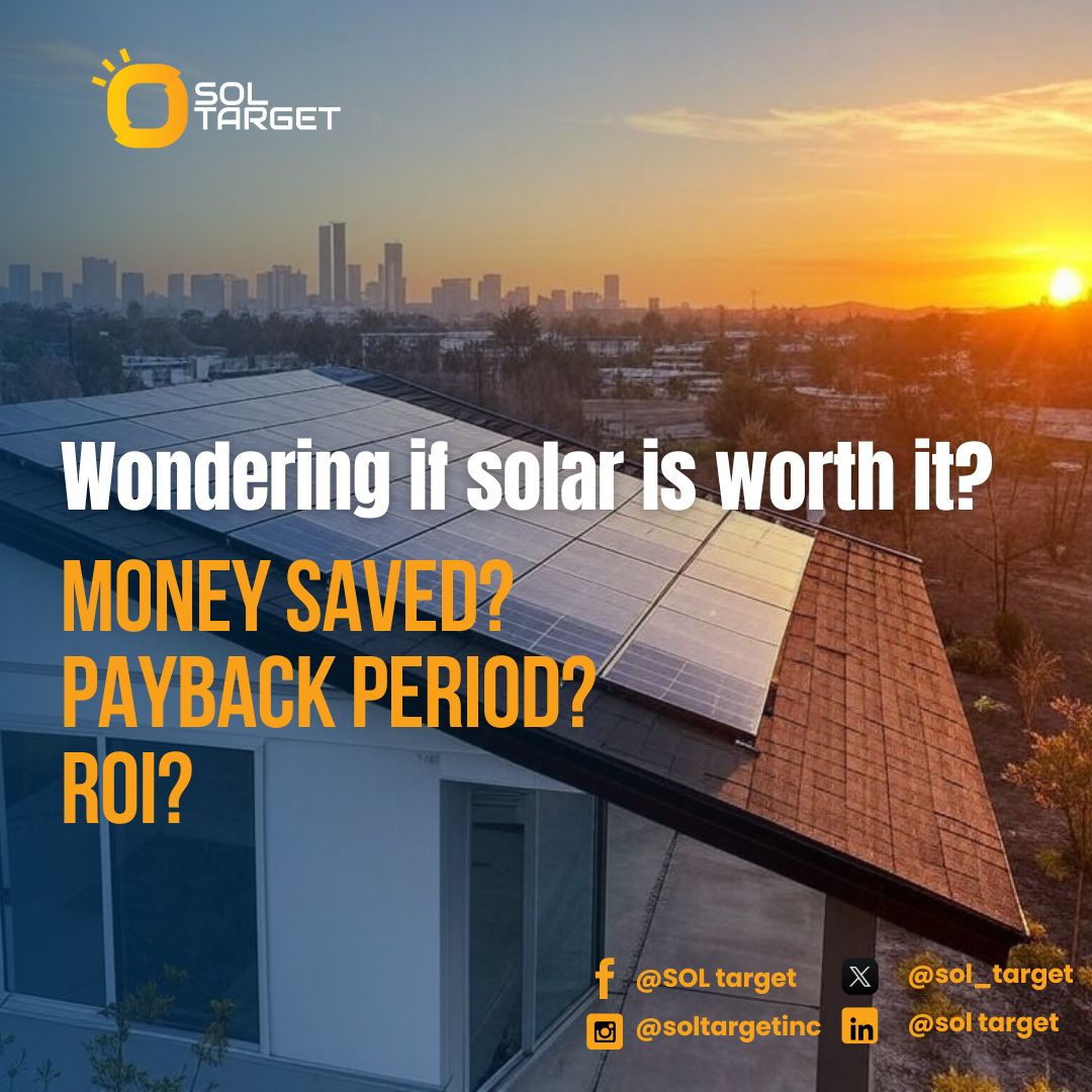 sol_target's tweet photo. Wondering if solar is worth it? Let’s break down the numbers. 💡
Our free Profitability Calculator shows: ✔️ Total cost of ownership
✔️ Payback period
✔️ ROI
✔️ Rebates &amp; tax credits
Get the real picture—fast.  https://t.co/39nzA3rUug
#SolTarget #SolarROI #CleanEnergy #SmartSolar https://t.co/ksSmvFGmNI
