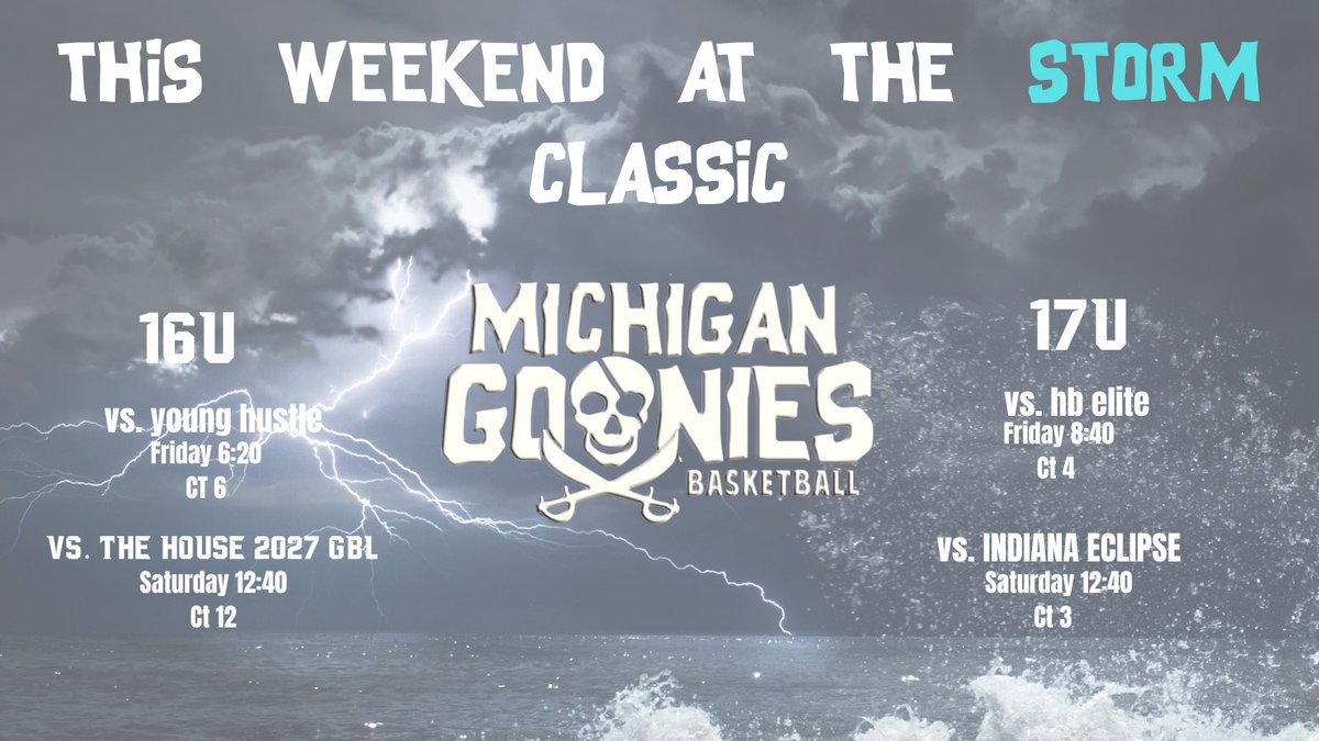 Michigan Goonies AAU (@michigangoonies) on Twitter photo The guys head to Grand Rapids this weekend to compete in the Storm Classic‼️ #GoonieNation <a href="/coach_lumbo/">Coach Lumbo</a> <a href="/coachrush222/">Coachrush222</a> <a href="/Devbuckets/">Devin Goodwyn</a> <a href="/razorray33/">RayGotGame</a> <a href="/HankampScott/">Scott Hankamp</a> The guys head to Grand Rapids this weekend to compete in the Storm Classic‼️ #GoonieNation <a href="/coach_lumbo/">Coach Lumbo</a> <a href="/coachrush222/">Coachrush222</a> <a href="/Devbuckets/">Devin Goodwyn</a> <a href="/razorray33/">RayGotGame</a> <a href="/HankampScott/">Scott Hankamp</a>
