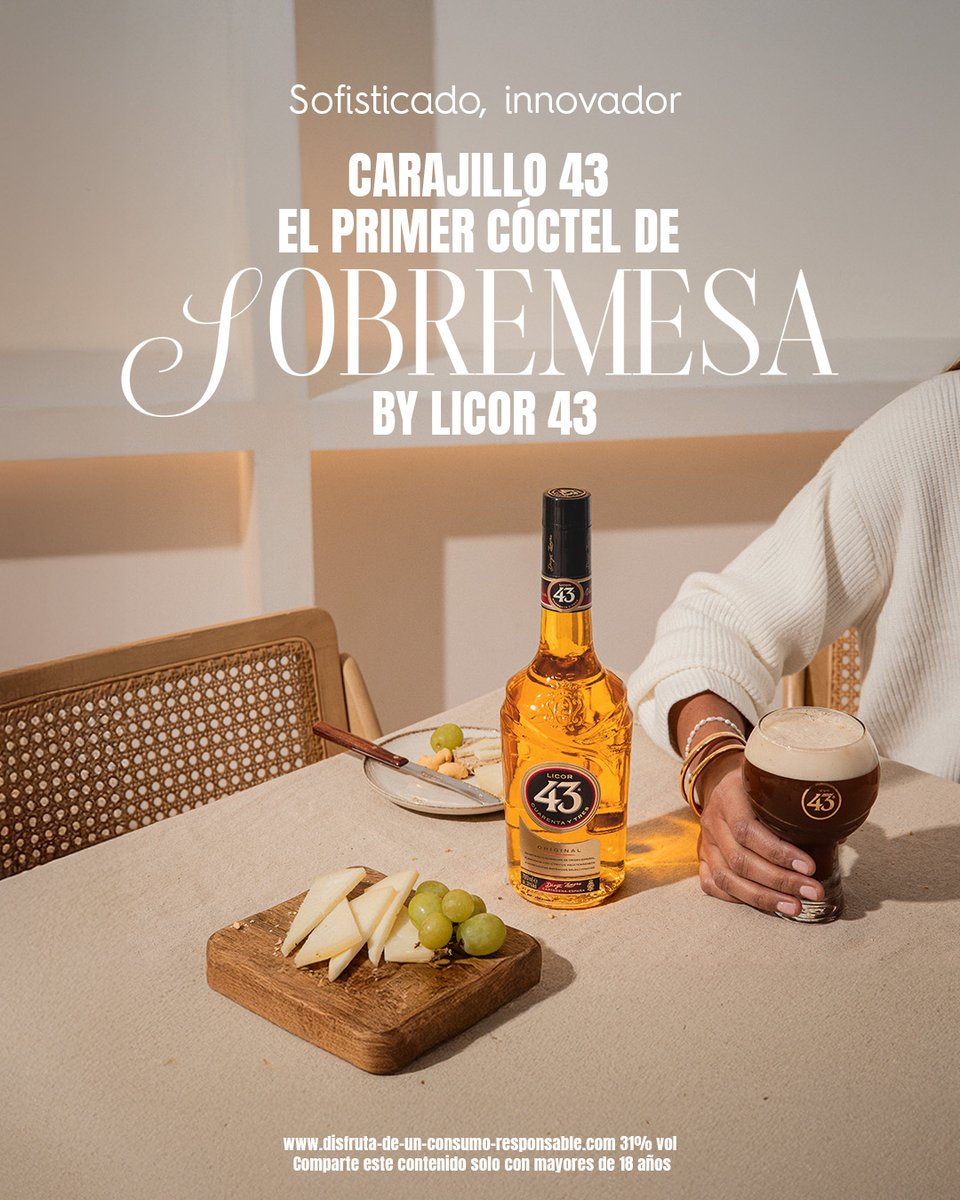 Juntamos sobremesa, Licor 43 y café y conseguimos un cóctel único: Carajillo 43.

#Licor43 #ElLicorMásAbiertoDelMundo #Carajillo43