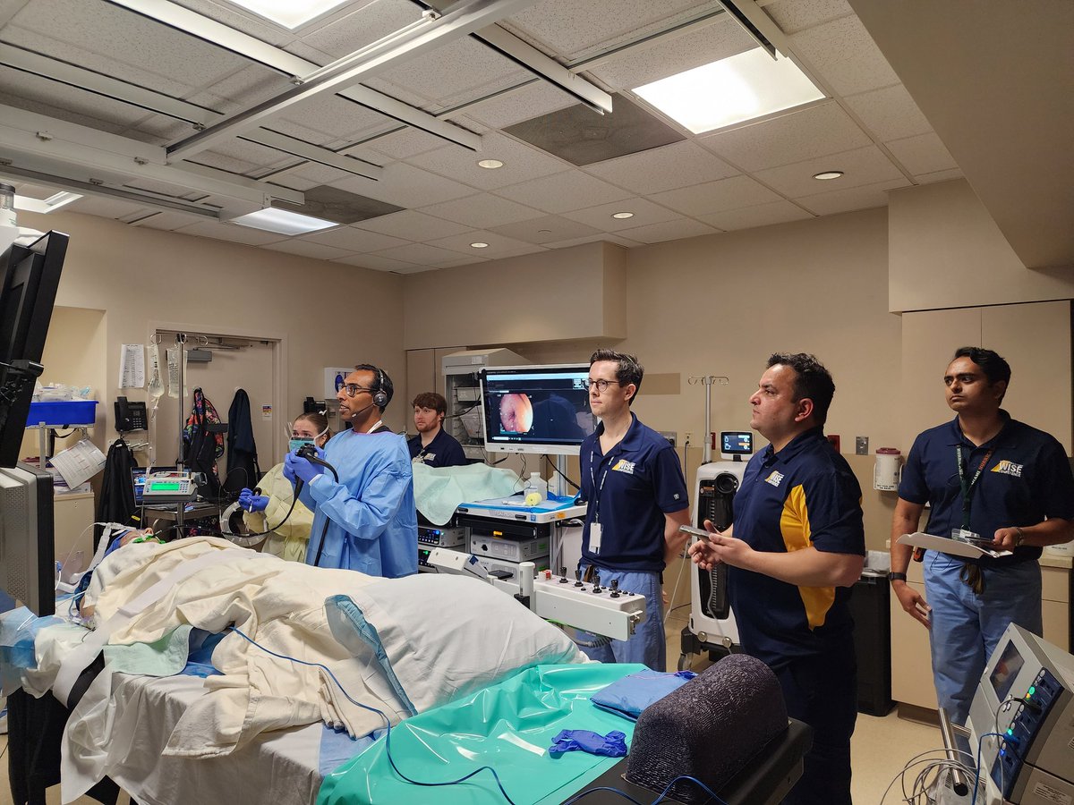 WVU GI Fellowship (@wvu_gi) on Twitter photo Dr <a href="/VKumbhari/">Vivek Kumbhari</a> is performing live case of anastomotic stricture of gastrojejunal anastomosis in a patient with a history of RYGB during the WISE conference at #WVU
<a href="/shailsingh/">Shailendra Singh</a> <a href="/VibhuC_MD/">Vibhu Chittajallu, MD, ABOM-D</a> Dr <a href="/VKumbhari/">Vivek Kumbhari</a> is performing live case of anastomotic stricture of gastrojejunal anastomosis in a patient with a history of RYGB during the WISE conference at #WVU
<a href="/shailsingh/">Shailendra Singh</a> <a href="/VibhuC_MD/">Vibhu Chittajallu, MD, ABOM-D</a>