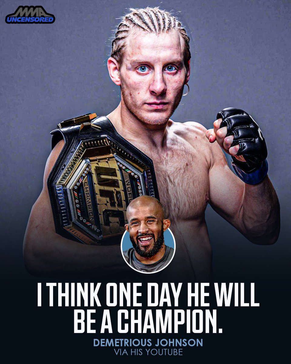 MMAUNCENSORED1's tweet image. “I think one day Paddy Pimblett will be champion.” 🏆

Demetrious Johnson via YT

#UFC314 #PaddyPimblett #Champion #UFCChampion