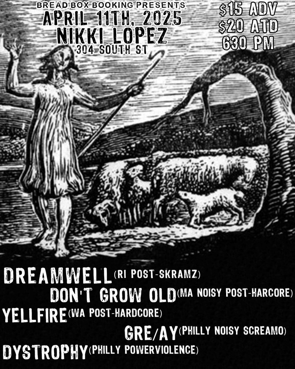 Jersey went absolutely silly with it. Very appreciative of Your Arms are My Cocoon and In Loving Memory for letting us play this one with them. I know I said I wasn’t gonna bleed anymore but….worry about yourself.

Philly 2day. Sup?