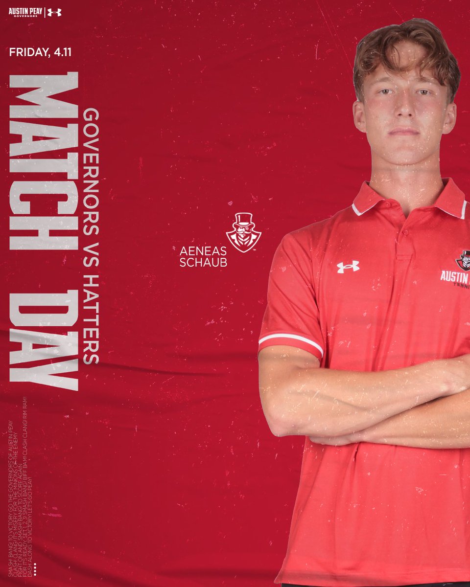 Battle with the Hatters!🎩🎾

🆚 Stetson
🕐 1 p.m. (CT)
📍 DeLand, Florida

#LetsGoPeay