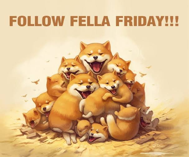 See a fella,  follow a fella 
This is the way 🫂🙌

Enjoy your Friday 
You know what to do🙌

1.) Retweet this post 
2.) Reply to this post 
3.) Go into replies, and follow everyone there

#followfellafriday
#WeAreNafo