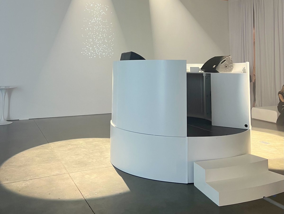 O2Eventworks's tweet image. Fabricated in-house by our team, the 8’ diameter circular white #CustomDJBooth served as the focal point of the space. Clean, modern, and intentionally minimal, it anchored the room’s energy while aligning with INITIO’s sleek aesthetic. 

#CustomFabrication #EventProduction