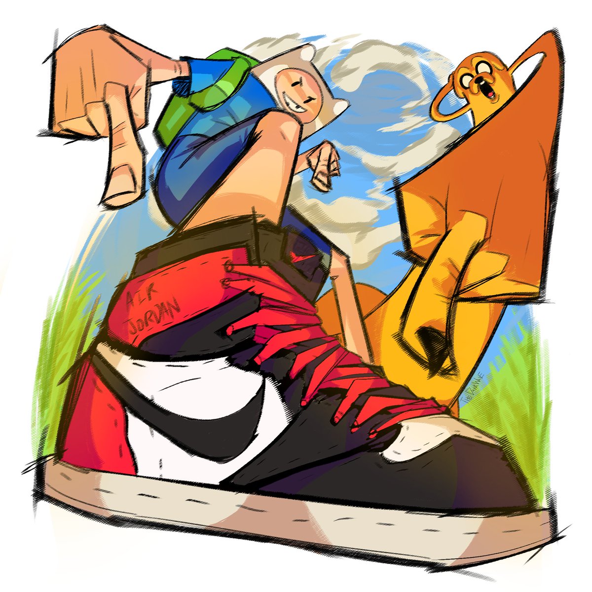 I thank fortnite for adding adventure time and making this possible