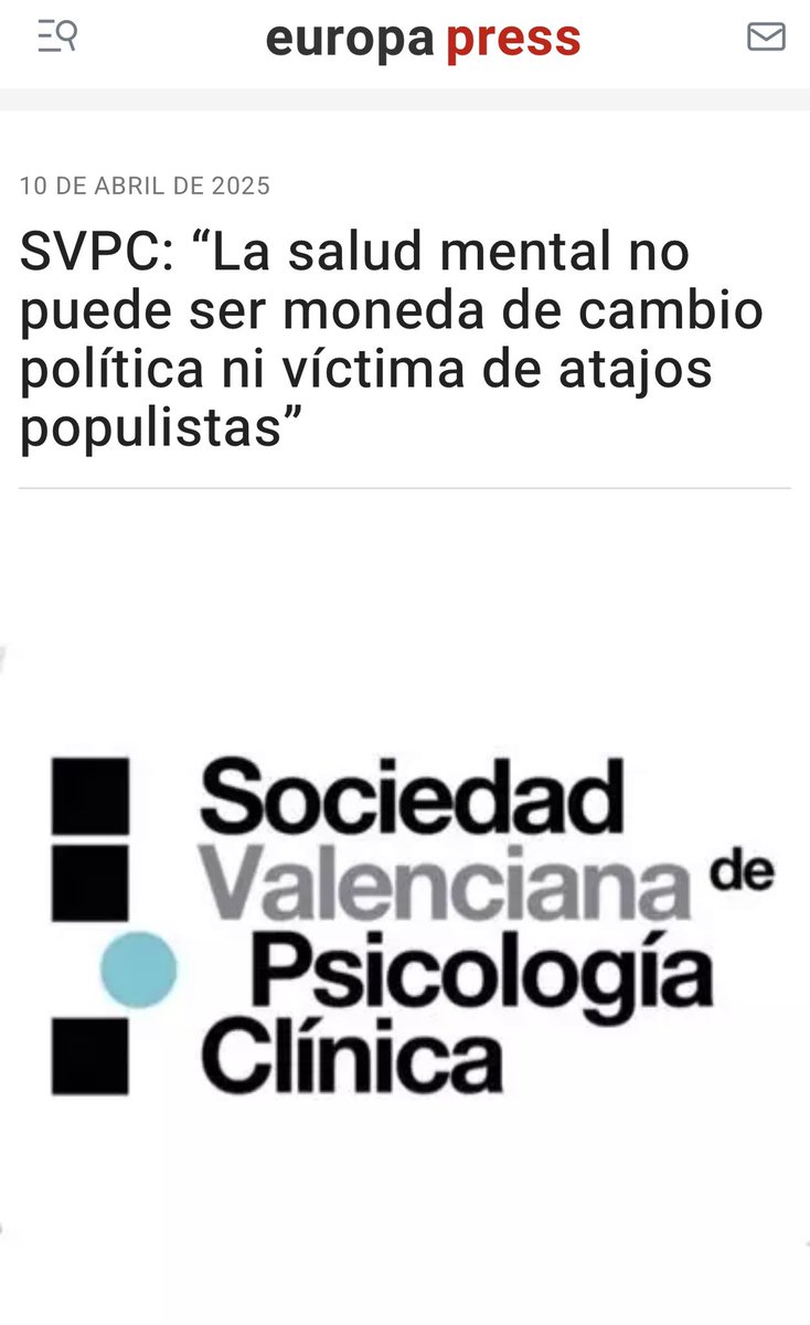 AvapirAnpir's tweet photo. Los medios de comunicación se hacen eco de nuestro comunicado en contra de la medida propuesta por Vox en Les Corts y que cuenta con el apoyo del Consell. Una medida inconstitucional y que pone en riesgo la seguridad de los pacientes de salud mental
#conlasaludmentalnosejuega https://t.co/Q58GXp4Ag7