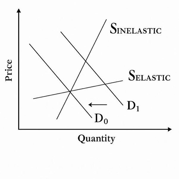 UrbanKaoboy's tweet photo. Musings of the Day, 4/11/25:

Pundits and markets are making broad assumptions about Tariffs being Inflationary or Stagflationary.

Not so fast — as this morning’s NEGATIVE PPI indicates.

I’ve said for months that I think the net effect of the Trump 2.0 Policy Playbook will be net DEFLATIONARY.

I wasn’t even talking about just Tariffs by themselves, but at current levels with China, Tariffs are no longer Tariffs but shadow EMBARGOES — that is straight up DEFLATIONARY because it halts all economic activity. See what I said last night to a group of Retail CEOs below.

If global Tariffs were only 10%, then I would agree on Stagflationary, because they’re just large enough to pass through to consumers and raise Prices and slow Growth, but not large enough to completely destroy Demand.

When Tariffs are over 100%, they not only make the underlying Supply Curve INELASTIC (more vertical), it also induces a DOWNWARD DEMAND SHOCK, which causes Prices to fall much more sharply than against Elastic Supply.