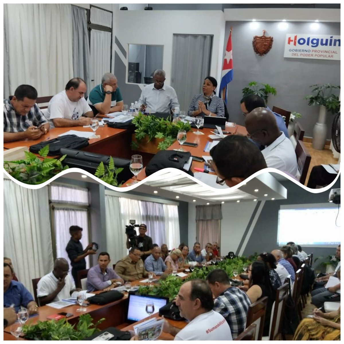 Acompañada por <a href="/QueipoRuiz/">Joel Queipo Ruíz</a> y <a href="/ManolihaHolguin/">Manuel F Hernández Aguilera</a> sostuvimos un provechoso intercambio con el Consejo de Administración del municipio holguín: la implementación del Programa de Gobierno, estrategia de desarrollo, ordenamiento territorial,la comunicación social. #UnidosXCuba